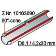 Tube, uncoated, plane 60°, 10 ks (56Shi16)