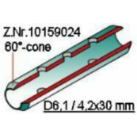 Tube, pyrocoated, 5 holes 60°, 10 ks (56Shi17)