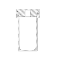 TFM insert 250ml, typ V, s víčkem, pro DAB-3 (5225200)