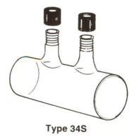 Kyveta, typ 34S– cylindrická se  šroubováním