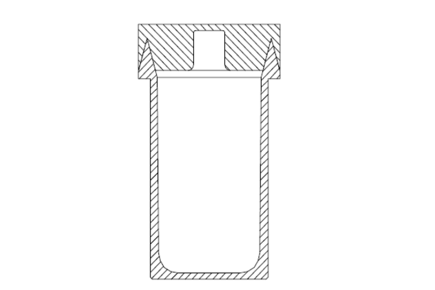 TFM insert 250ml, typ V, s víčkem, pro DAB-3 (5225200)