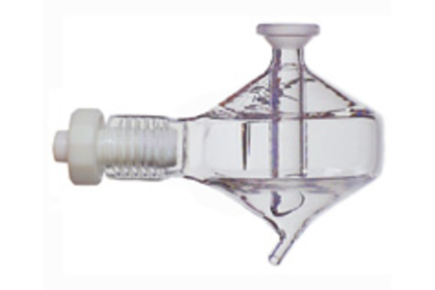 Twister Spray Chamber with Helix , 50ml cyclonic, Borosilicate glass (20-809-0222HE)