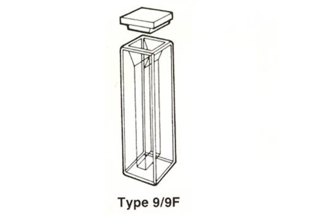 Kyveta, typ 9F – semi-mikro fluorimetrická