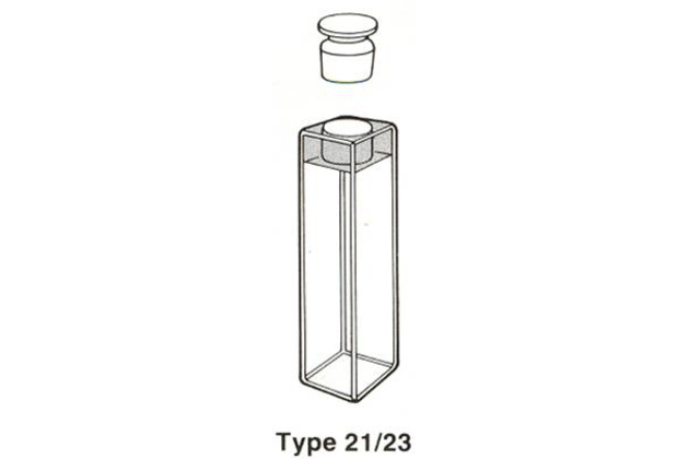 Kyveta, typ 23 – fluorimetrická pravoúhlá se zátkou