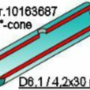 Tube, pyrocoated, plane 60°, 10 ks (56Shi15)